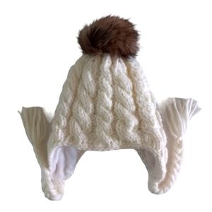 NWOT CHAOS Taboo Earflap Pom Pom Winter Cap /  Beanie